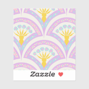 Pastel Scallop Pattern Sticker