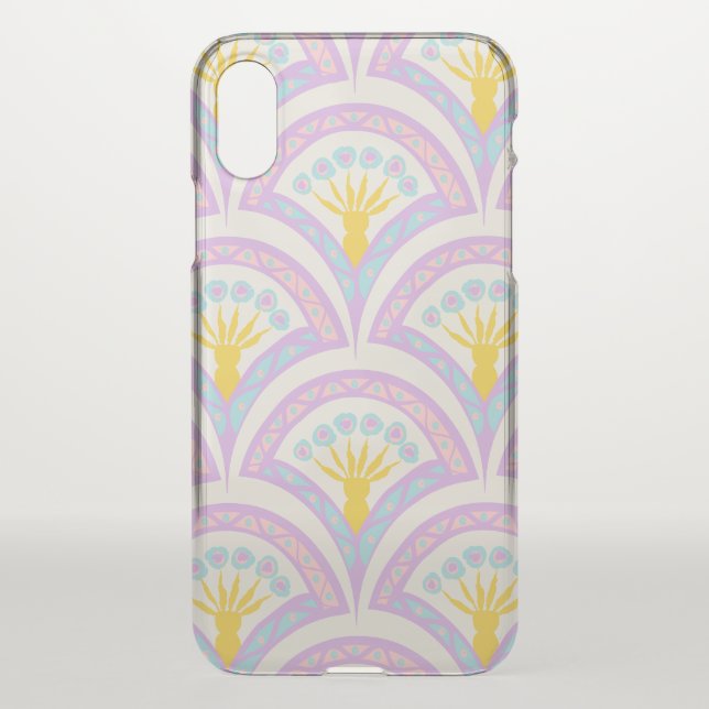 Pastel Scallop Pattern Uncommon iPhone Case (Back)