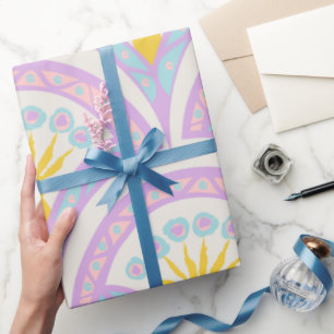 Pastel Scallop Pattern Wrapping Paper