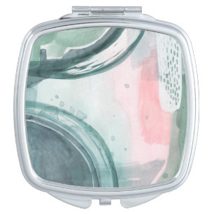 Pastel Scribe - Watercolor Compact Mirror
