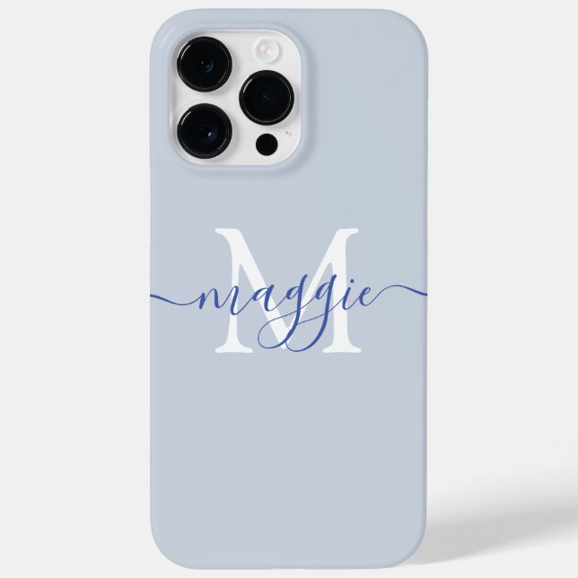 Pastel Script Monogram Personalized Phone Case (Back)
