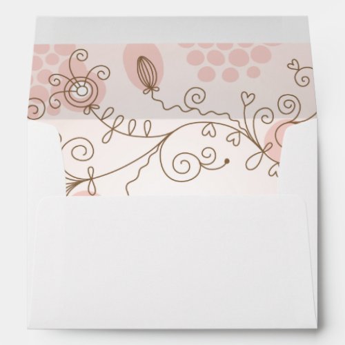 Pastel Scrolls and Swirls Envelope
