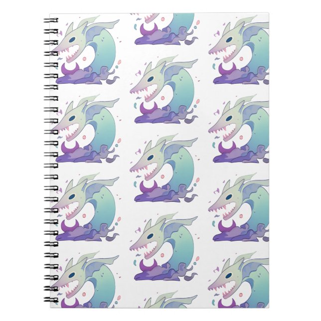 Pastel Sea Creature Illustration Notebook (Front)