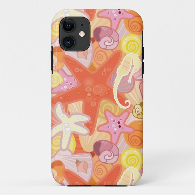 Pastel Sea Creature Pattern Case-Mate iPhone Case (Back)