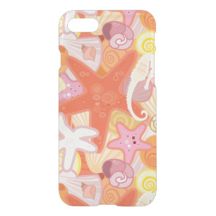 Pastel Sea Creature Pattern iPhone SE/8/7 Case