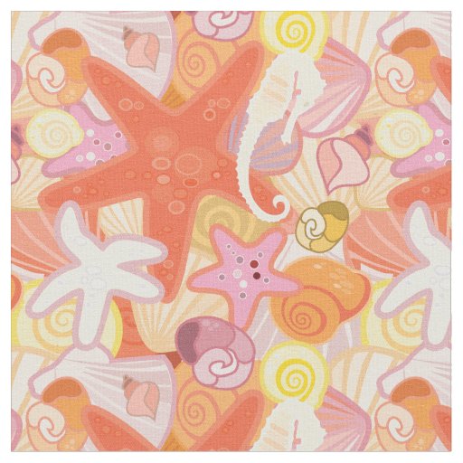 Pastel Sea Creatures | Monogram Fabric