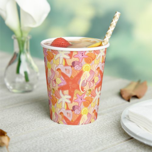 Pastel Sea Creatures Paper Cups