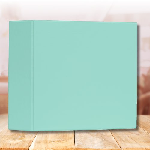 Pastel Seafoam Solid Color | Classic 3 Ring Binder