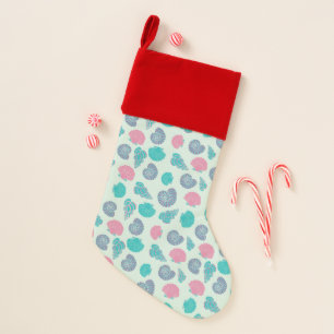 Pastel Seashell Pattern 1 Christmas Stocking