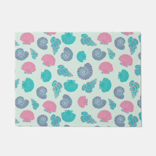 Pastel Seashell Pattern 1 Doormat