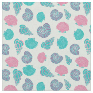 Pastel Seashell Pattern 1 Fabric
