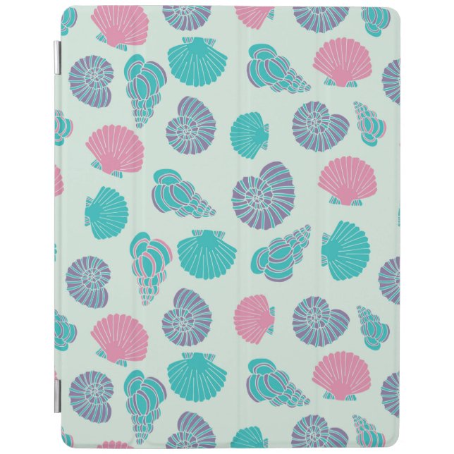 Pastel Seashell Pattern 1 iPad Smart Cover (Front)