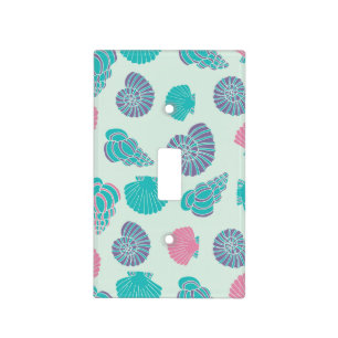Pastel Seashell Pattern 1 Light Switch Cover