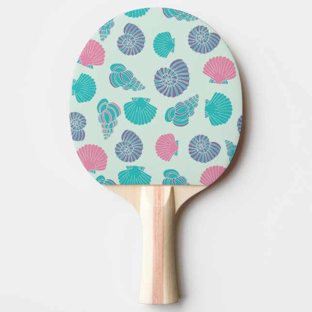 Pastel Seashell Pattern 1 Ping-Pong Paddle (Front)