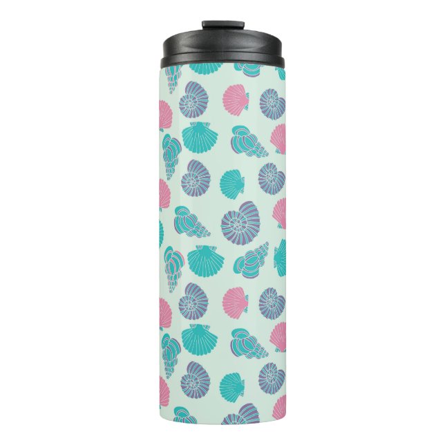 Pastel Seashell Pattern 1 Thermal Tumbler (Front)