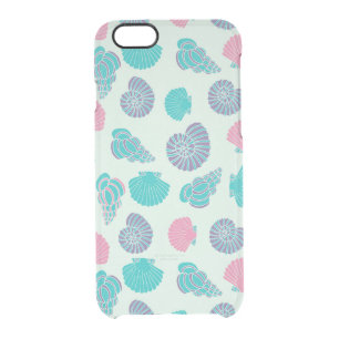 Pastel Seashell Pattern 1 Clear iPhone 6/6S Case