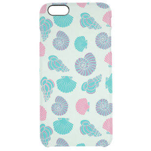 Pastel Seashell Pattern 1 Clear iPhone 6 Plus Case