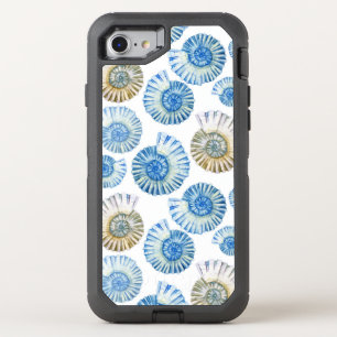 Pastel Seashell Pattern 2 OtterBox Defender iPhone SE/8/7 Case