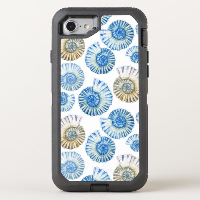 Pastel Seashell Pattern 2 Otterbox iPhone Case (Back)
