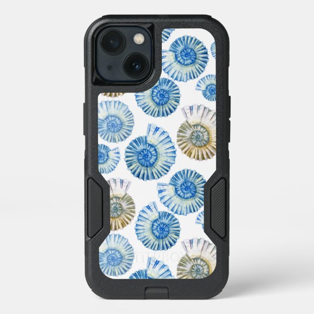 Pastel Seashell Pattern 2 Otterbox iPhone Case (Back)