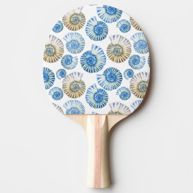 Pastel Seashell Pattern 2 Ping Pong Paddle (Front)