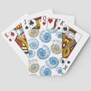 Pastel Seashell Pattern 2 Poker Cards