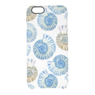 Pastel Seashell Pattern 2 Clear iPhone 6/6S Case