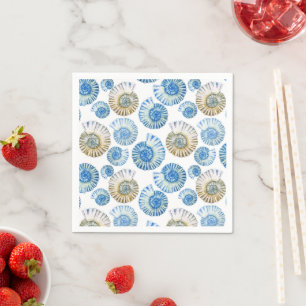 Pastel Seashell Pattern Napkins