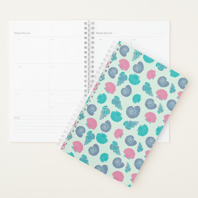 Pastel Seashell Pattern Planner (Display)