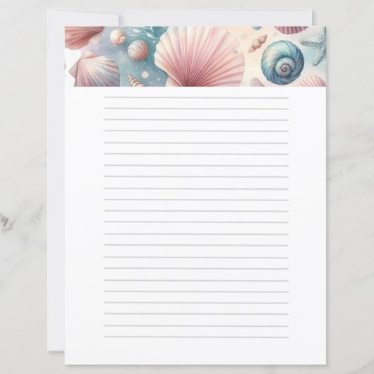 Pastel Seashels Nautical (Front)