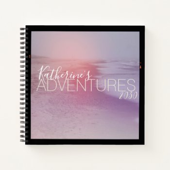 Pastel Seashore Travel Adventures Notebook by camcguire at Zazzle