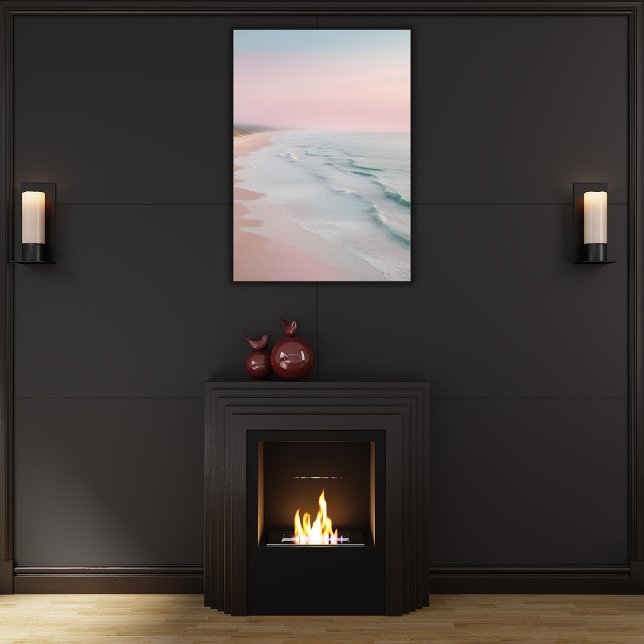 Pastel Serenity Ocean Waves Canvas Print (Creator Uploaded)