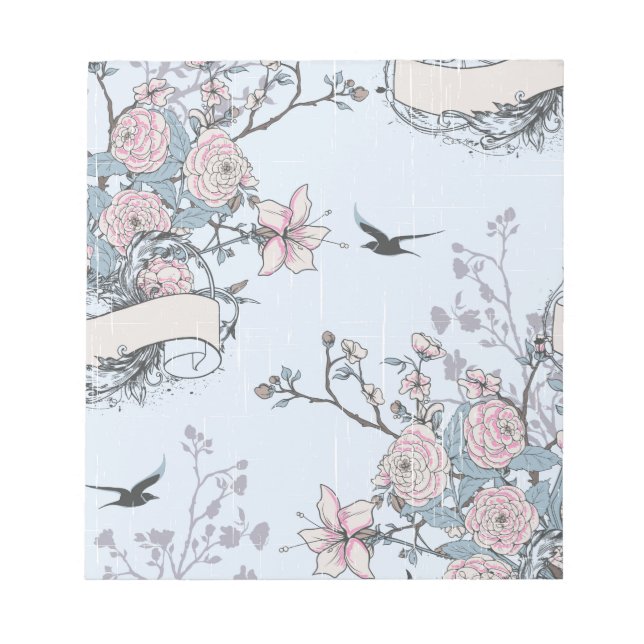 pastel shabby chic notepad (Front)