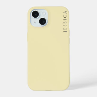 Pastel Shade Oasis Yellow | Monogram  iPhone 15 Case