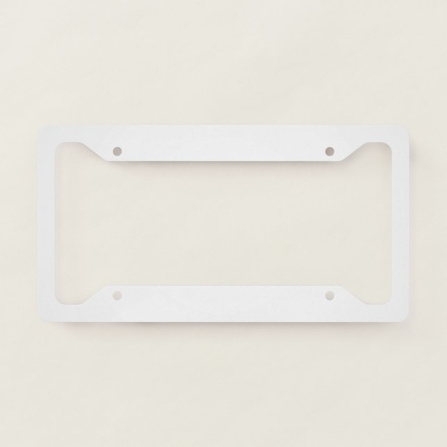 Pastel Shaded Background License Plate Frame (Front)