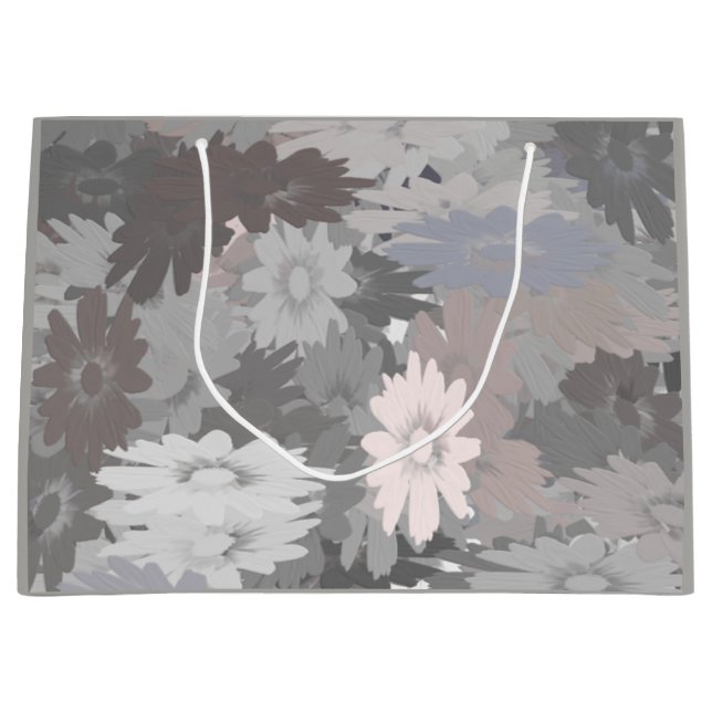 Pastel Shades of Gray and Pink Gift Bag (Front)