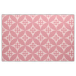 Pastel Shades Of Pink Retro Geometric Pattern Fabric