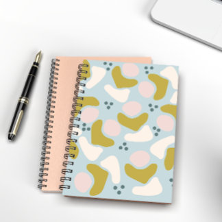 Pastel shapes and dots notebook
