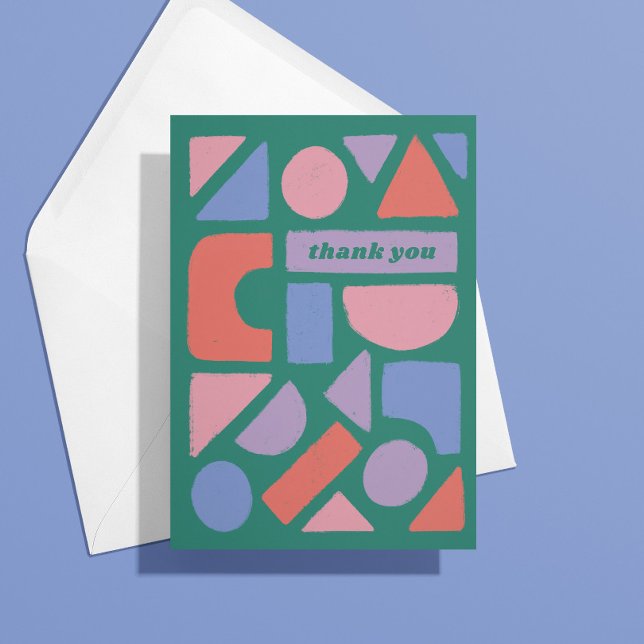 Pastel Shapes Thank You for That Thing You Did Card (Creator Uploaded)
