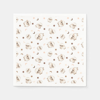Pastel Sheep Pattern Napkins