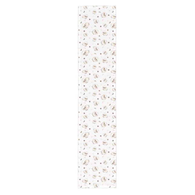Pastel Sheep Pattern Short Table Runner (Front)