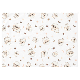 Pastel Sheep Pattern Tablecloth
