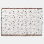 Pastel Sheep Pattern Throw Blanket