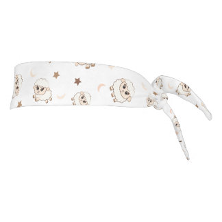 Pastel Sheep Pattern Tie Headband