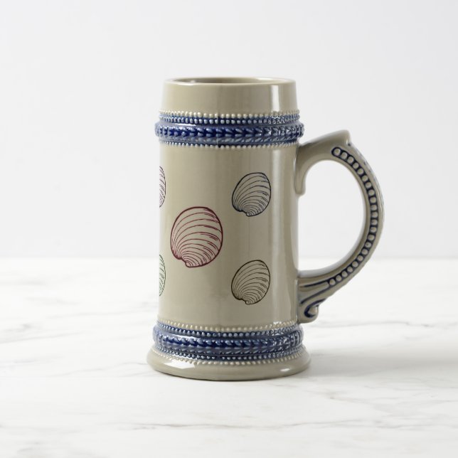 Pastel Shell Beer Stein (Right)