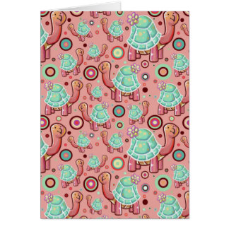 Pastel Shell Flower Tortoise Pattern Cards