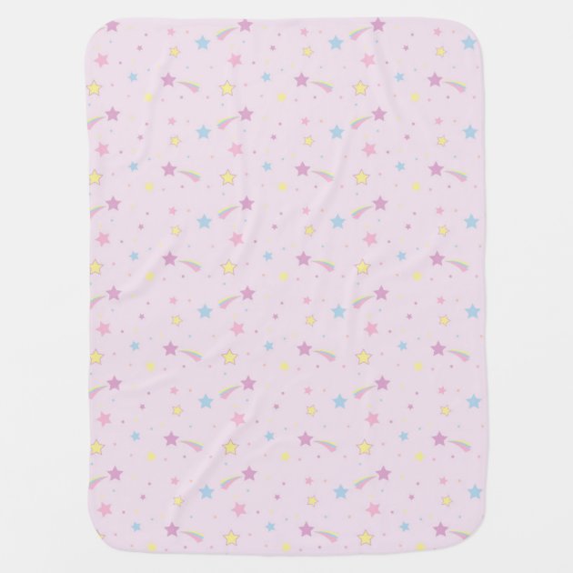 Star print baby online blanket