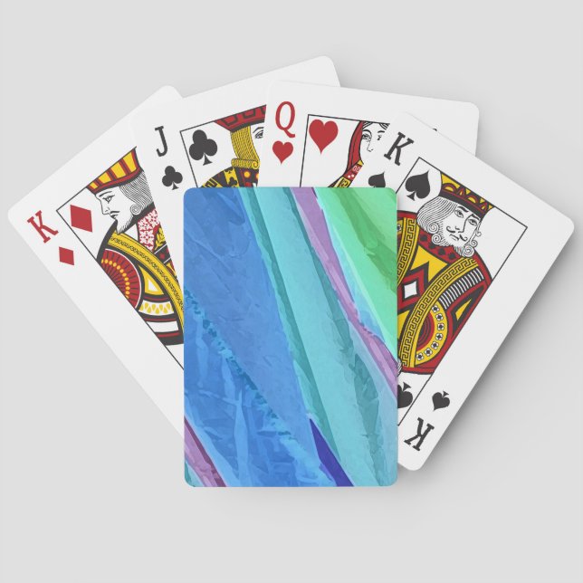 Pastel Silks Abstract Playing Card Deck (Back)