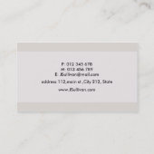 Pastel Simple Standard Business Card Design (Back)