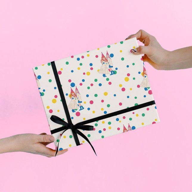 Pastel Sisters Joint Birthday Party Wrapping Paper Sheets (Creator Uploaded)